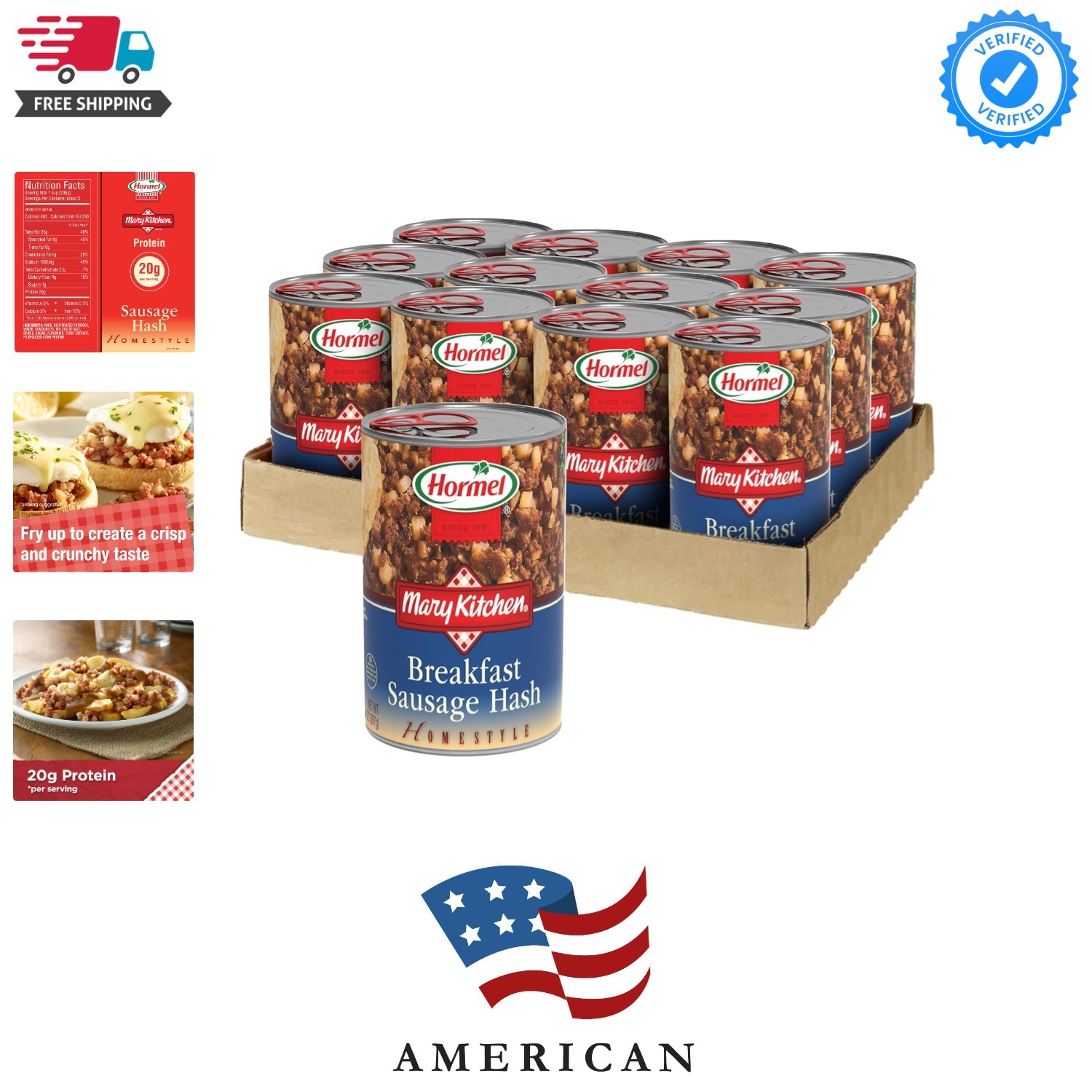 Hash Sausage Hash 14 oz 12 Pack