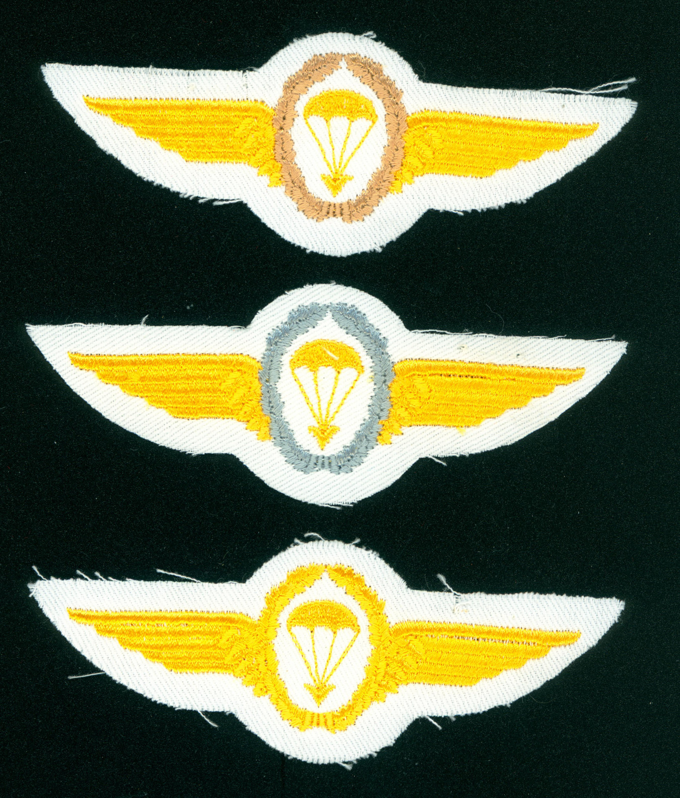 CIRCA 1966-1983, GERMANY, NAVY, PARA WINGS, SUMMER, PARACHUTIST, COMPLETE SET
