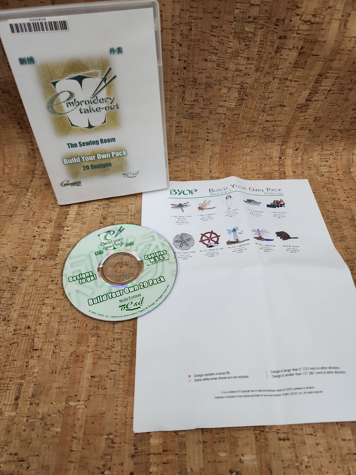 Embroidery Take Out Beach Nursing Build Your Own Pack 10 Designs CD See PHOTOS