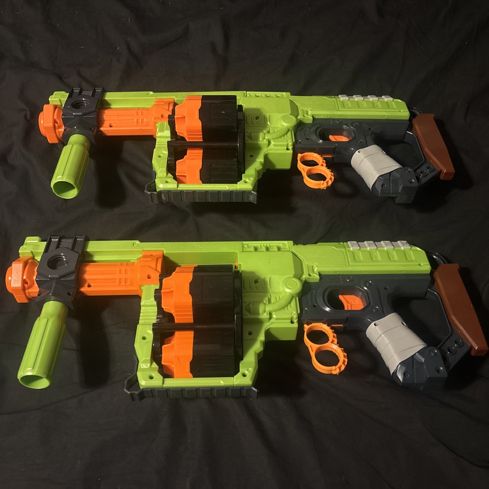2 Nerf Zombie Strike Doominator Dart Gun Zombie Blaster Tested Working (2014)