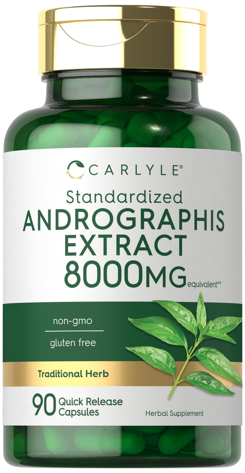 Andrographis Paniculata 8000 Mg Brain Health Immune Joint Support, 90 Capsules