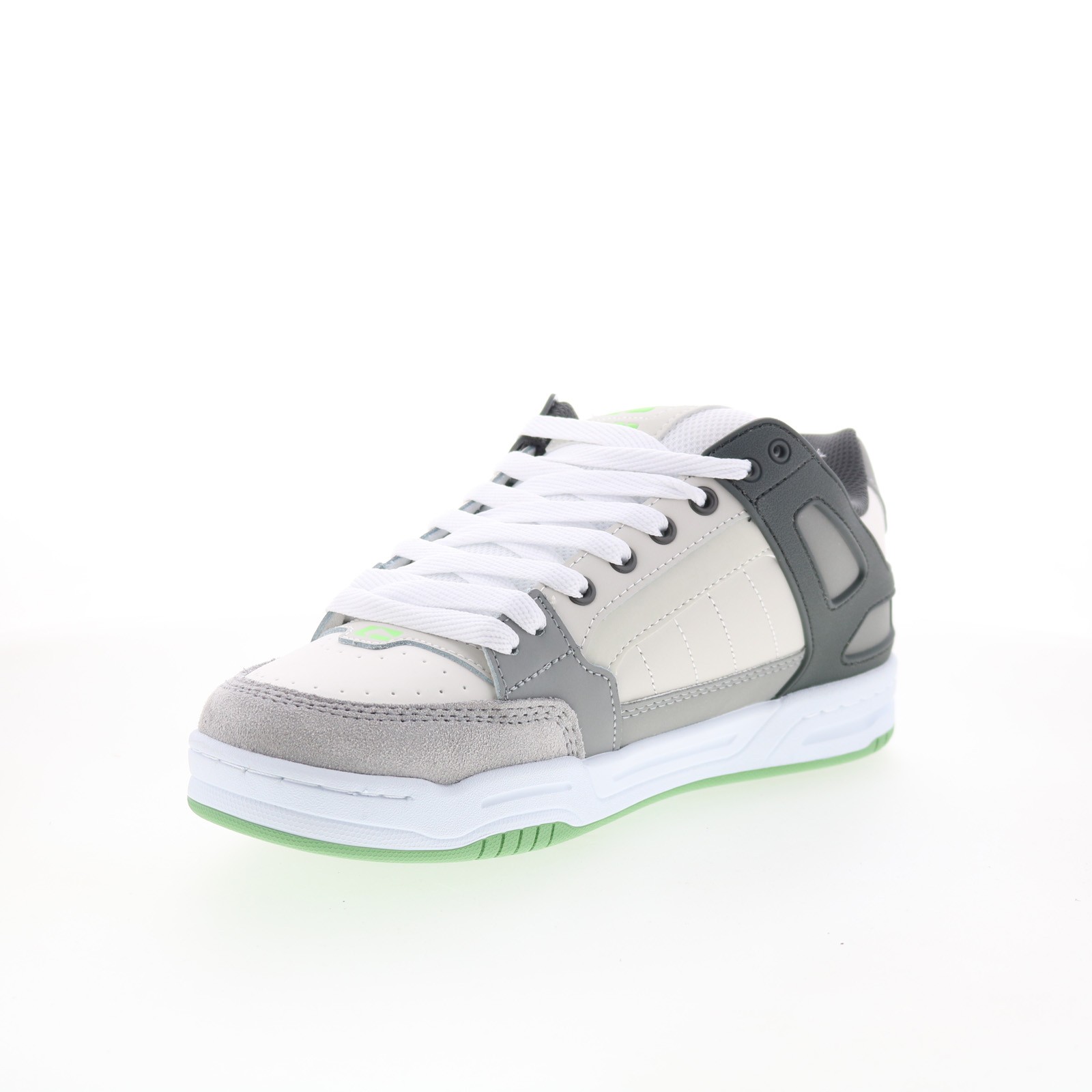 Globe Tilt GBTILT Mens Gray Leather Skate Inspired Sneakers Shoes