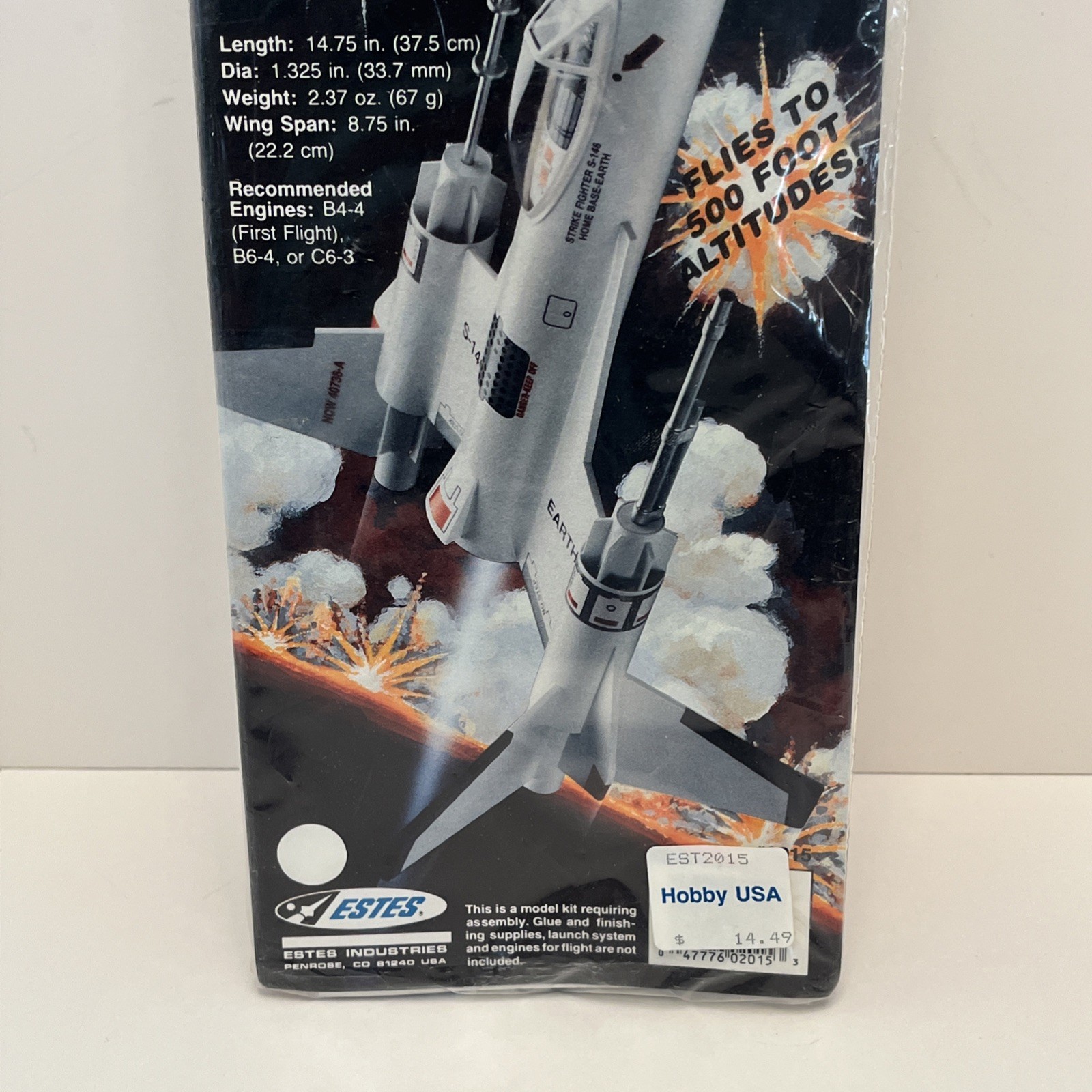 Estes Strikefighter Flying Model Rocket Kit #2015