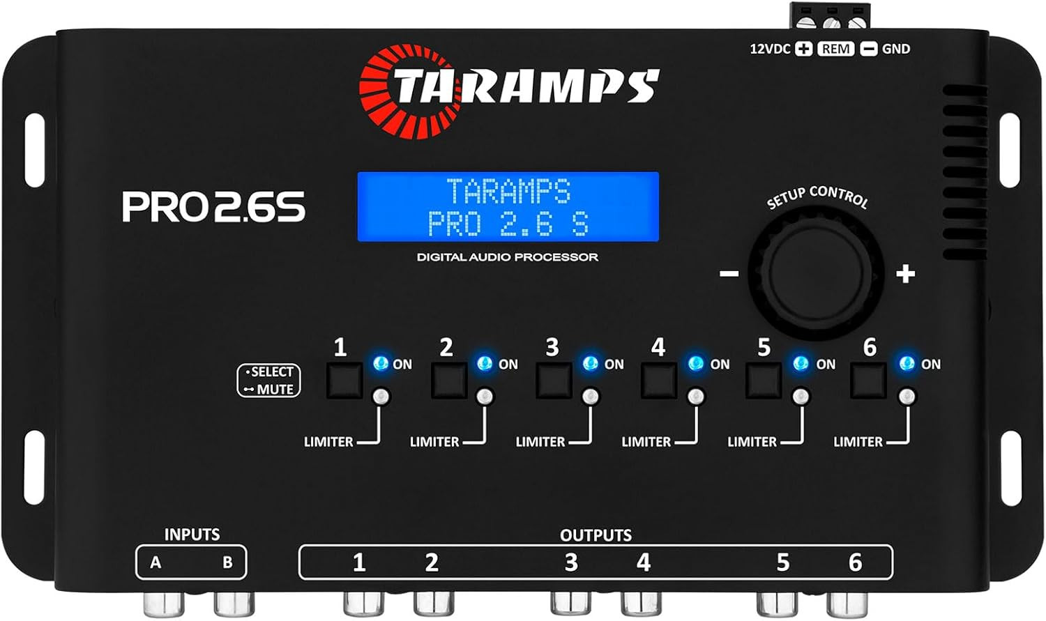 Pro 2.6S Digital Signal Processor Equalizer 3-Band Graphic Equalization 6 Channe