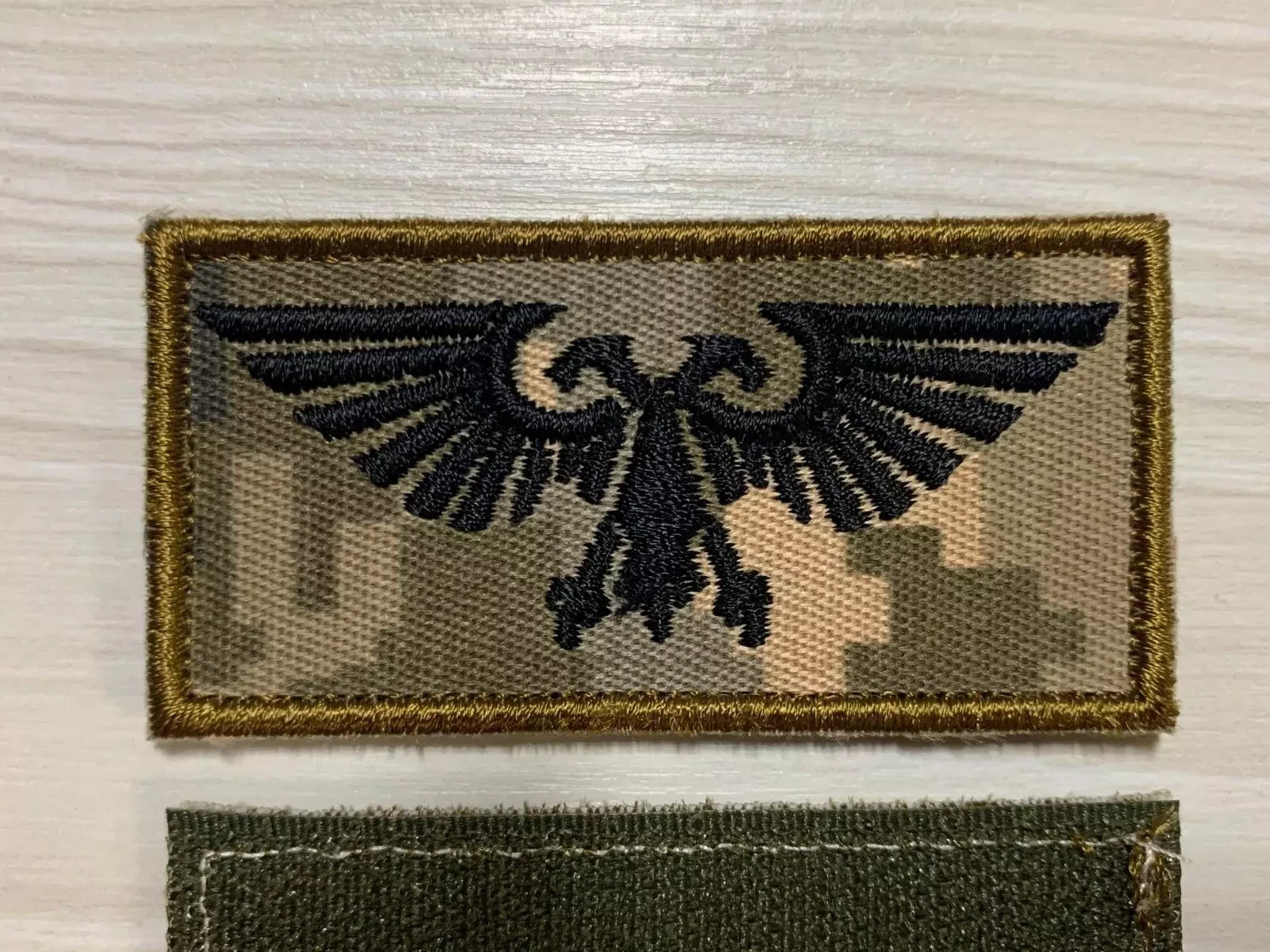 Ukrainian Tactical Morale Patch Eagle Emblem Camo Hook Badge 7x3.5 cm
