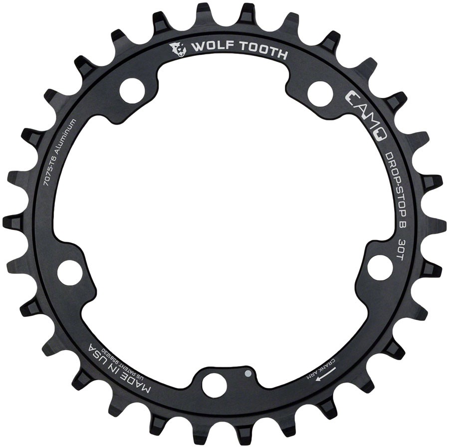 CAMO Aluminum Round Chainrings - Wolf Tooth CAMO Aluminum Chainring - 30t, Wolf