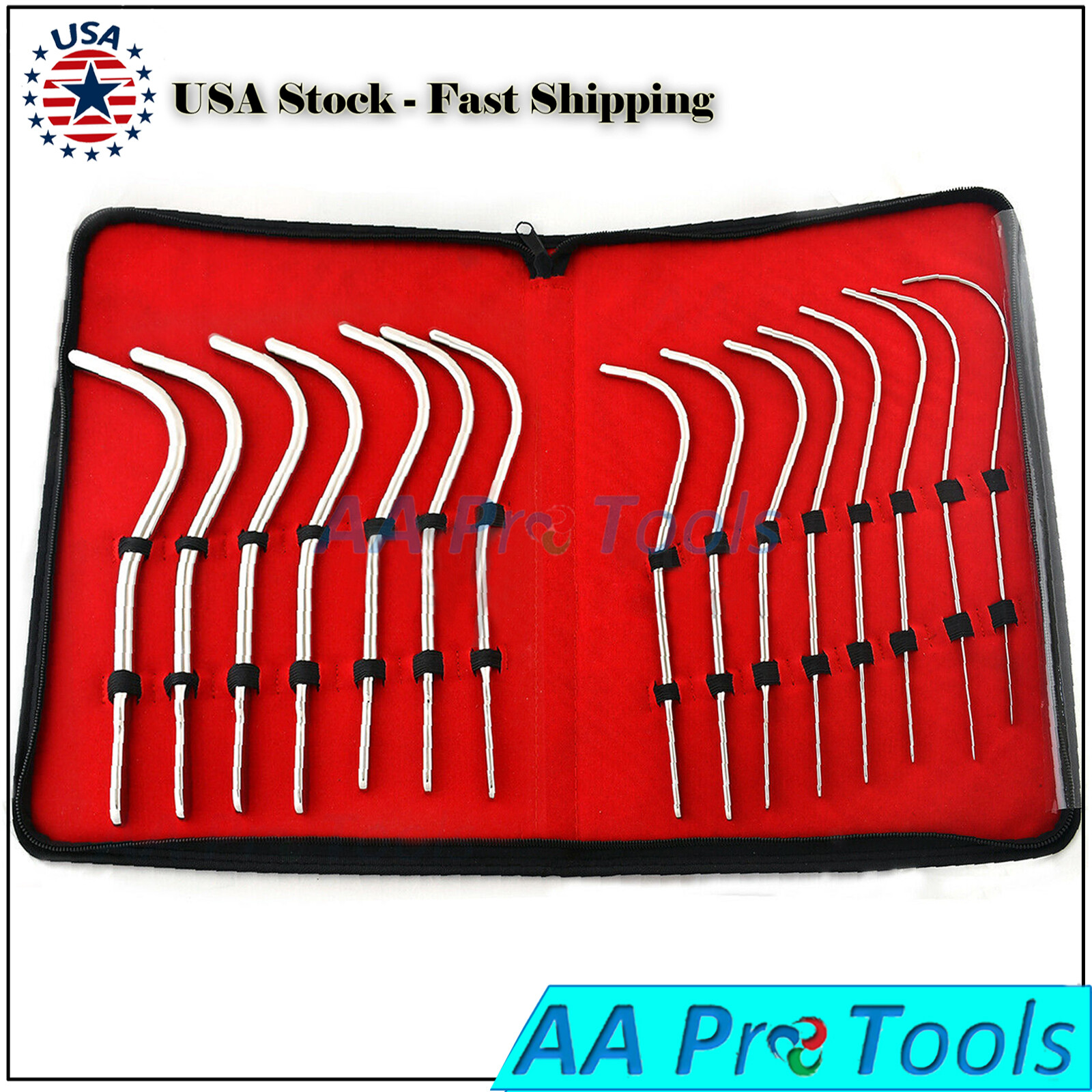 15 Pcs Guyon Sound Kit - Medical Urethra Bougies Gynec DS-1346-215