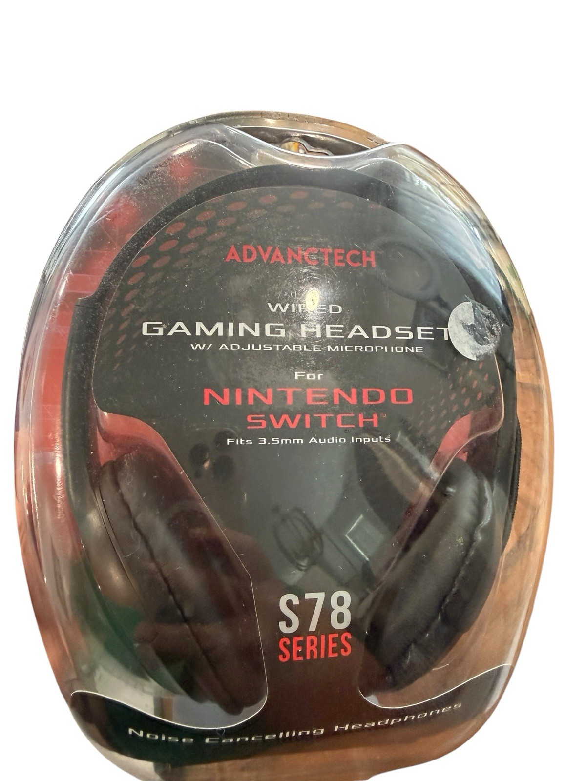 Advanctech S78 Series Wired Gaming Headset for Nintendo Switch 3.5mm Boom Mic