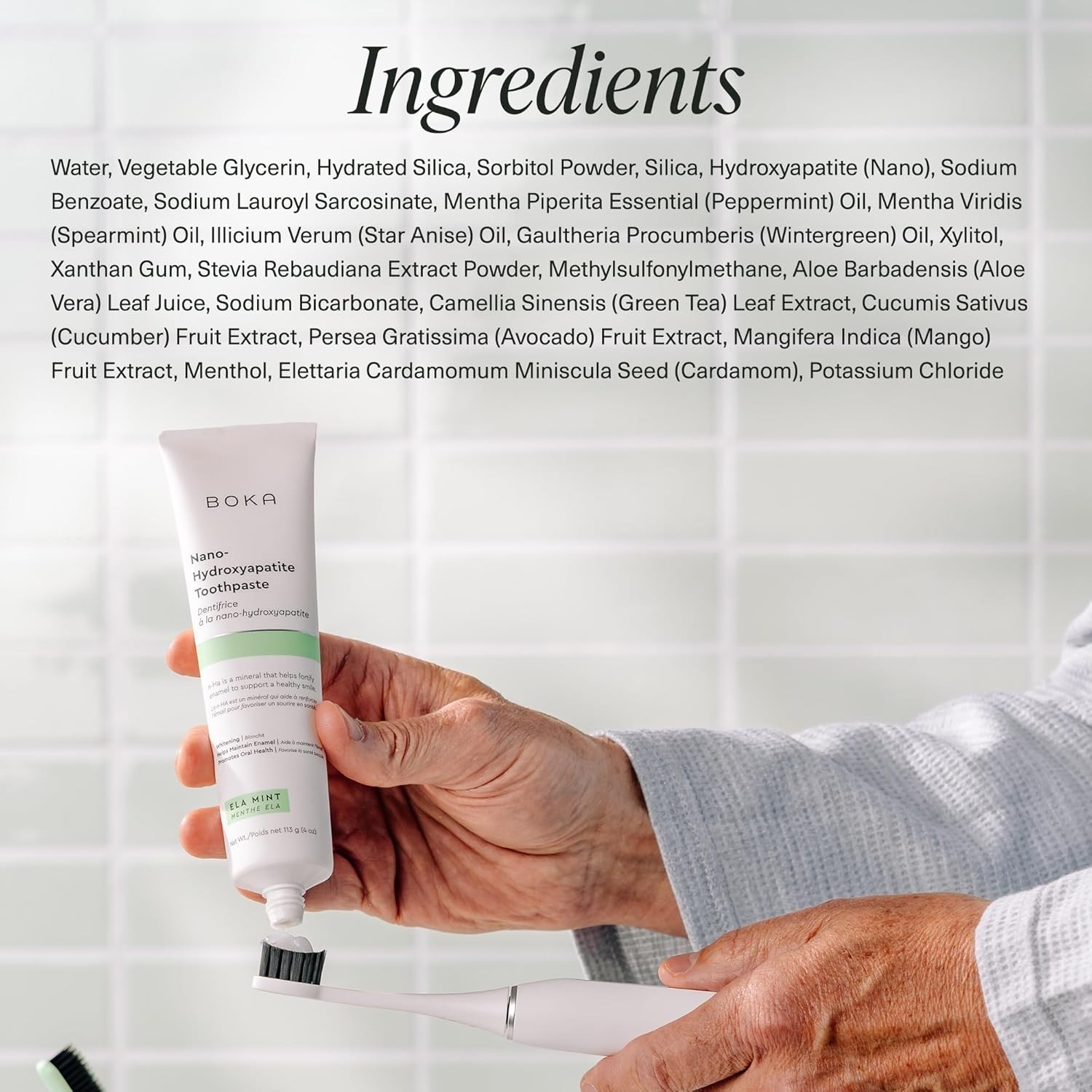 Boka Fluoride Free Toothpaste - Nano Hydroxyapatite, Remineralizing, Sensitive T