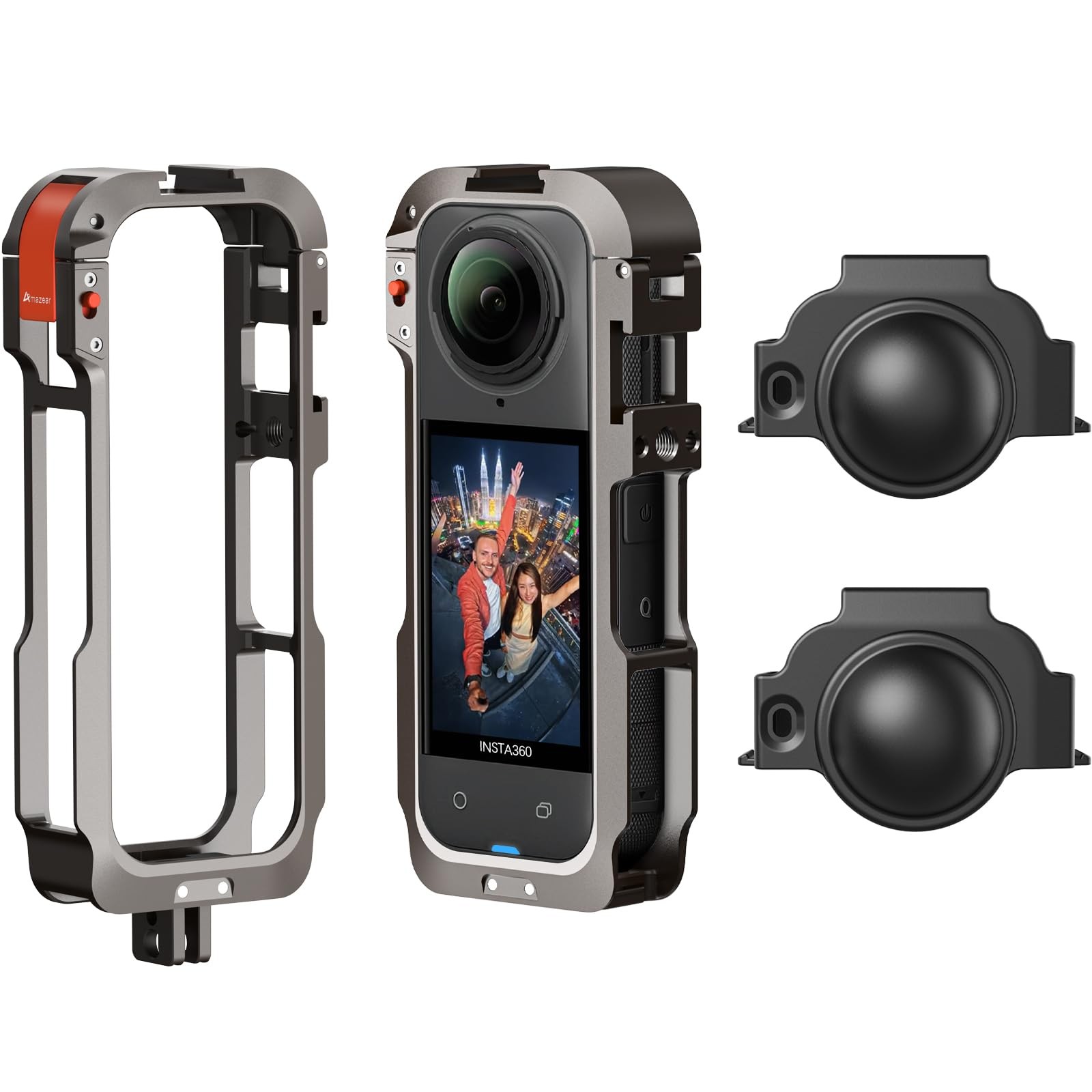 Metal Protective Case for Insta360 X5 Accessories, Insta 360 X5 Multifunction...