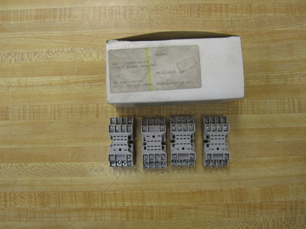 Allen Bradley 700-HN128 Socket 700HN128 (Pack of 4)