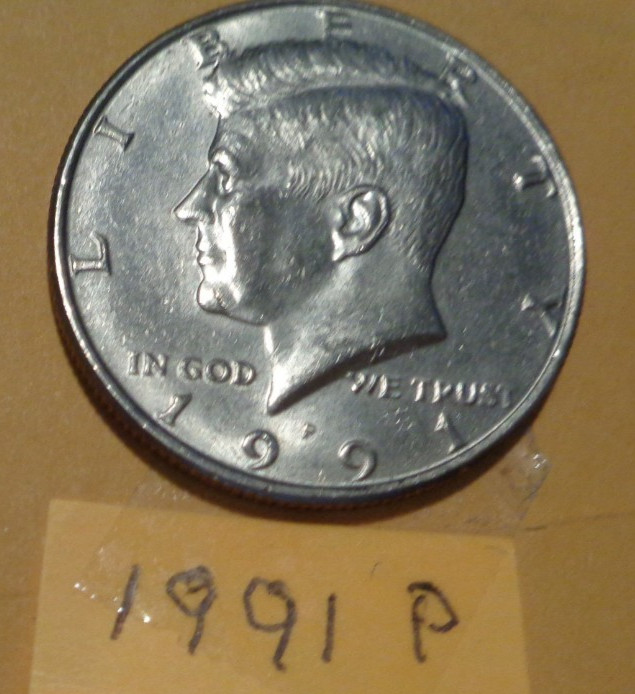 1991  P KENNEDY HALF DOLLAR