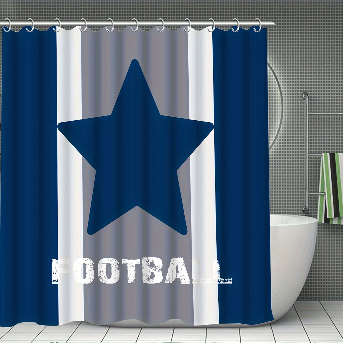 4 - Piece Texas Star Bathroom Decoration Set with Hooks