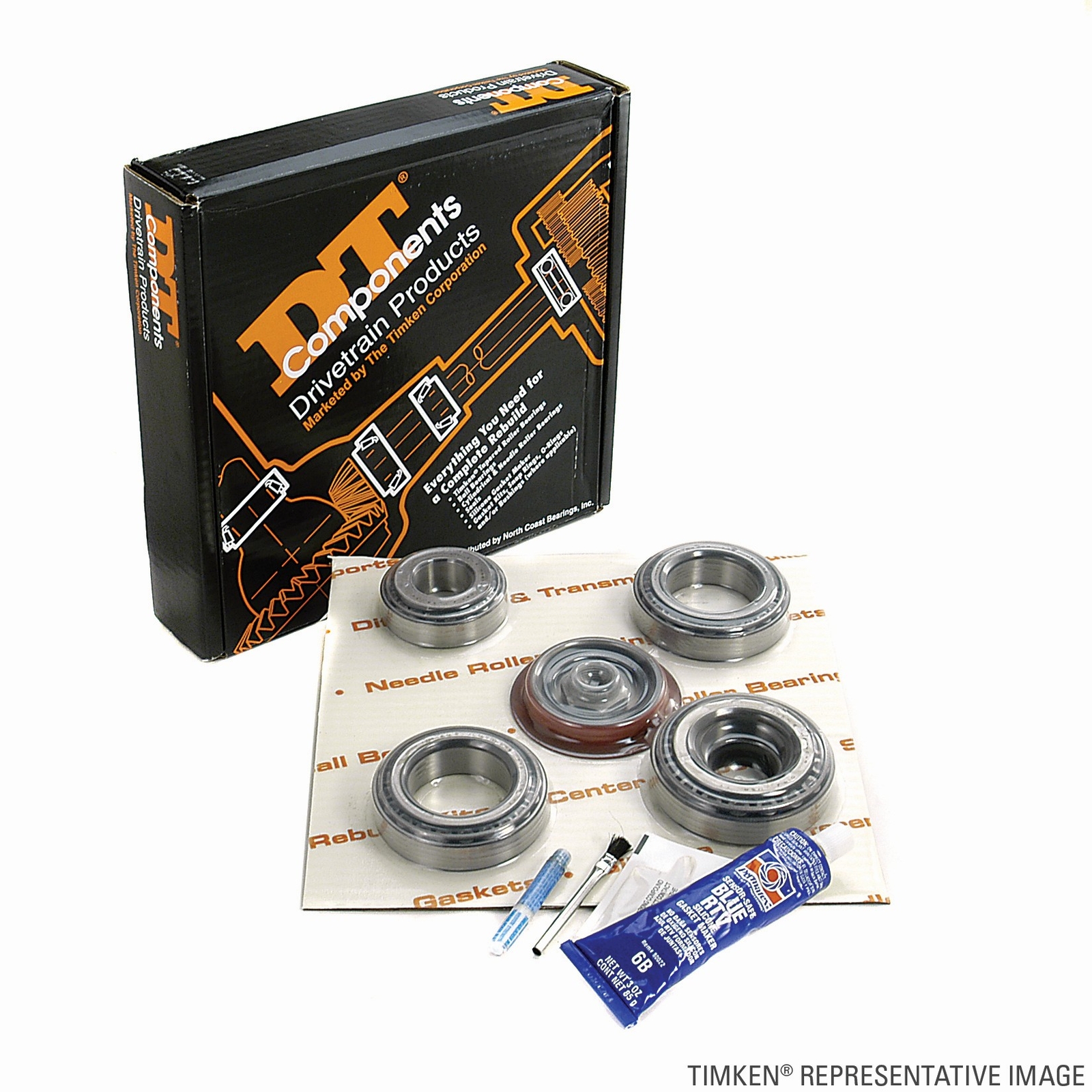 Axle Differential Bearing and Seal Kit Rear Timken For 1976-1980 Pontiac Sunbird