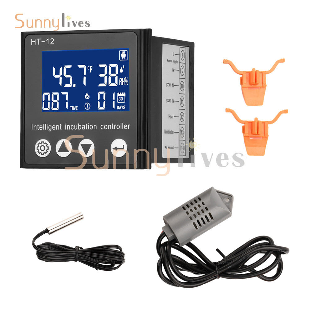 HT-12 LCD Temperature Humidity Controller Smart Incubator Temperature Controller