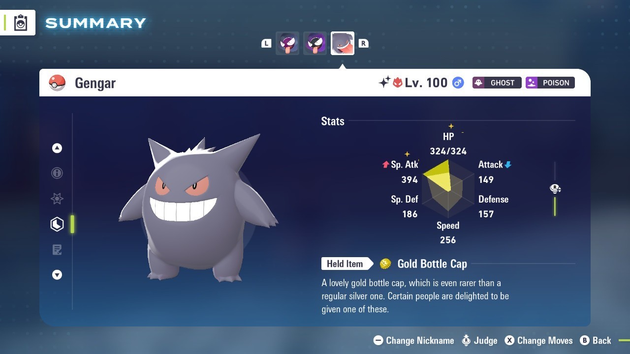 Pokémon Legends: Z-A Shiny Gengar 6iv ✨Max EV✨ALPHA