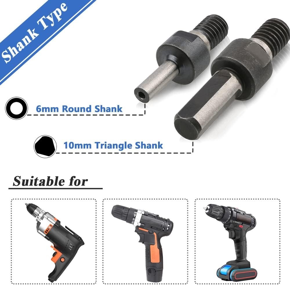 6 in 1 Electric Drill Conversion Angle Grinder Adapter Connecting Rod Kit, 6m...