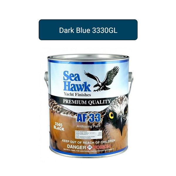 Sea Hawk Af33 Dark Blue Antifouling Ablative Bottom Paint Gallon 3330GL