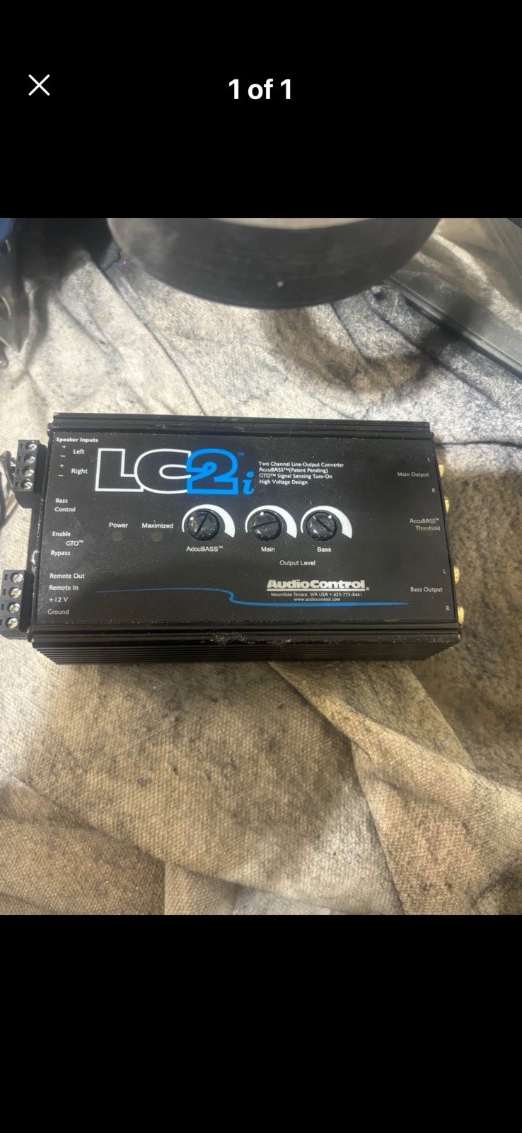 AudioControl LC2i 2-Channel Car Audio Line Output Converter, Black