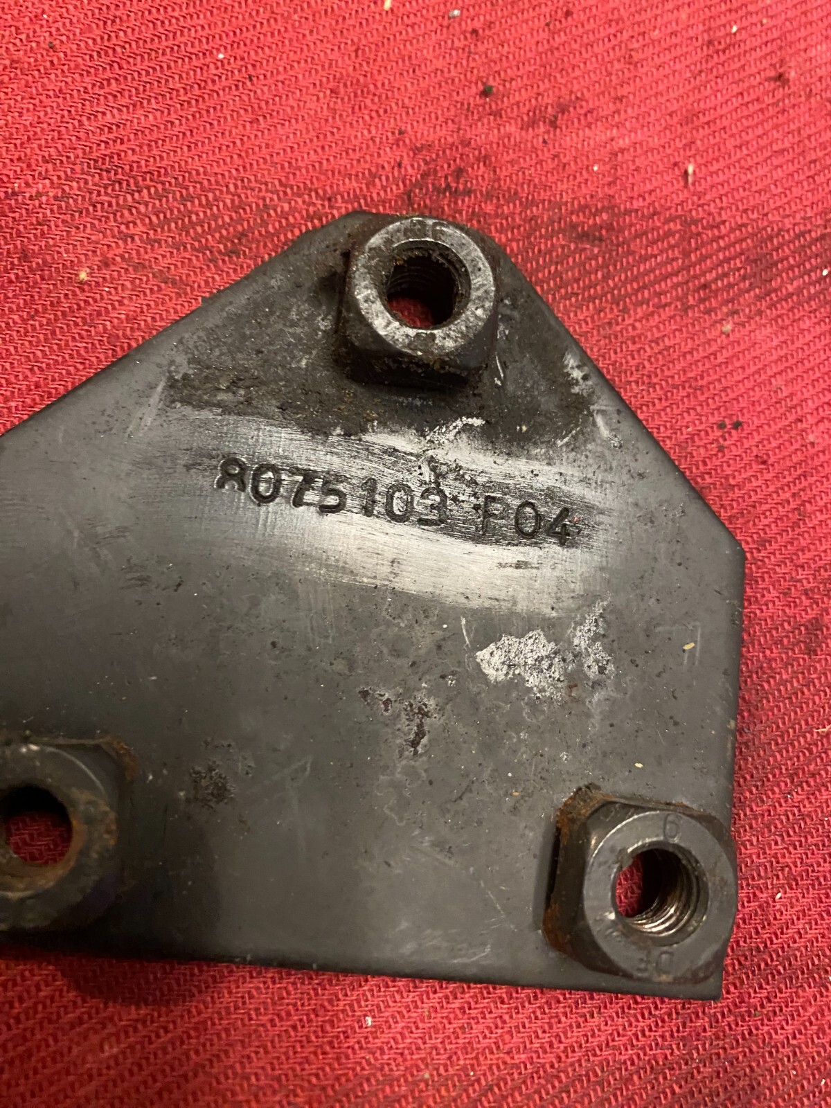VOLVO HOOD REST SUPPORT BRACKET