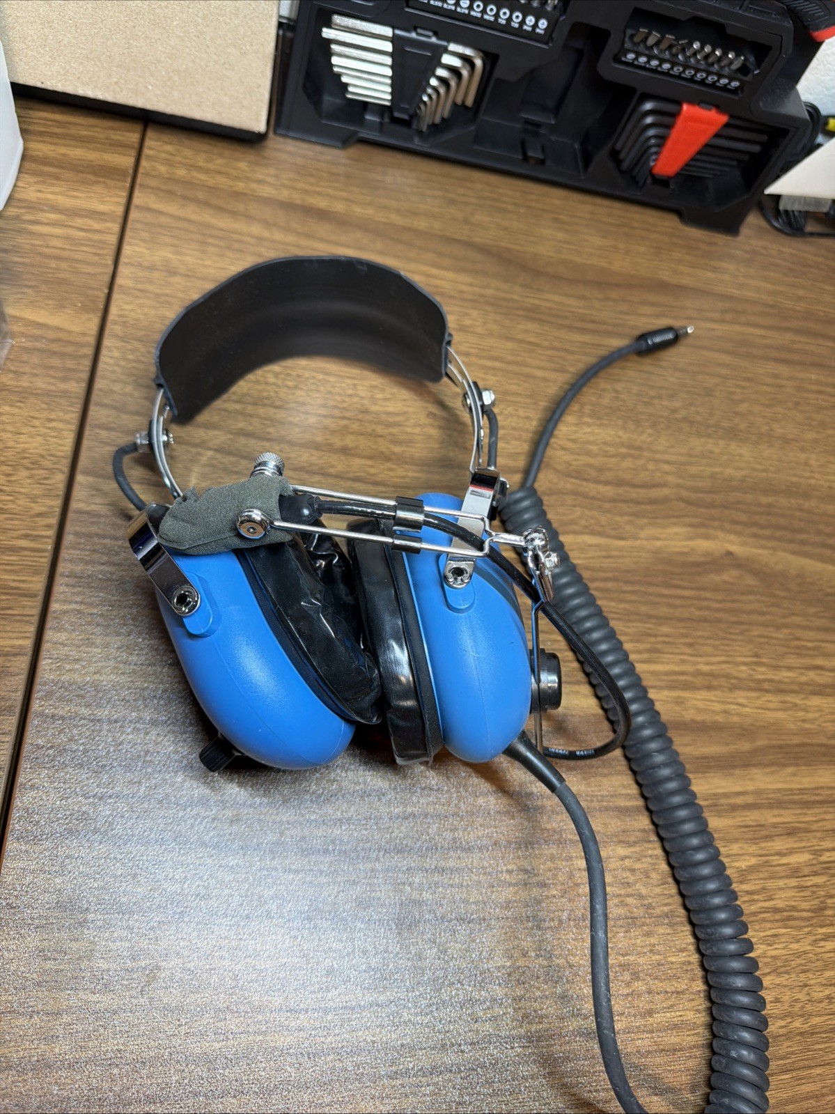 Sigtronics Headset with Microphone and Earpads, Model # S-45, Used