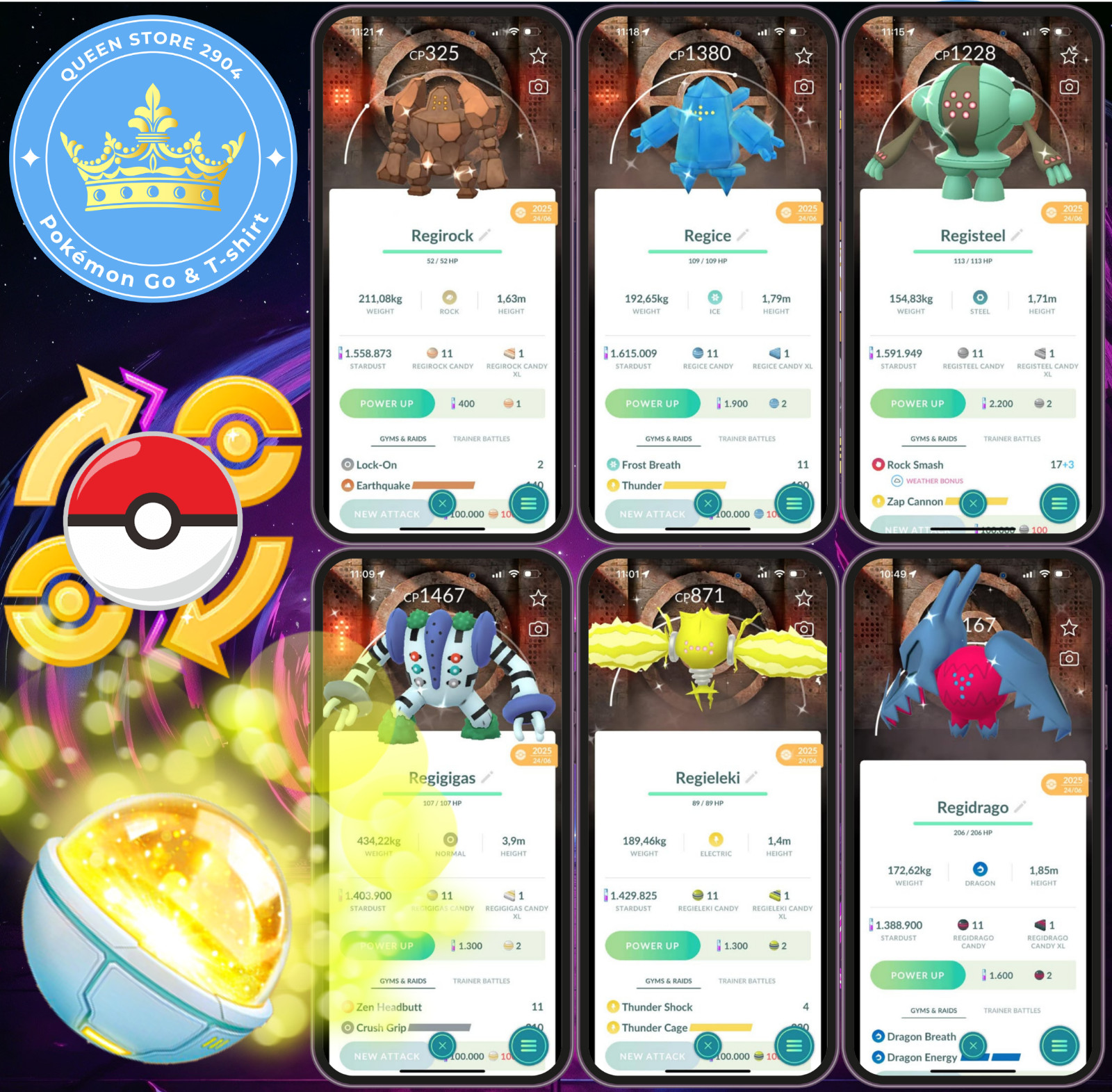 PT.CentraI—TRADE GO— Shiny Regi family —GO Fest 2025 Special Background—Digital
