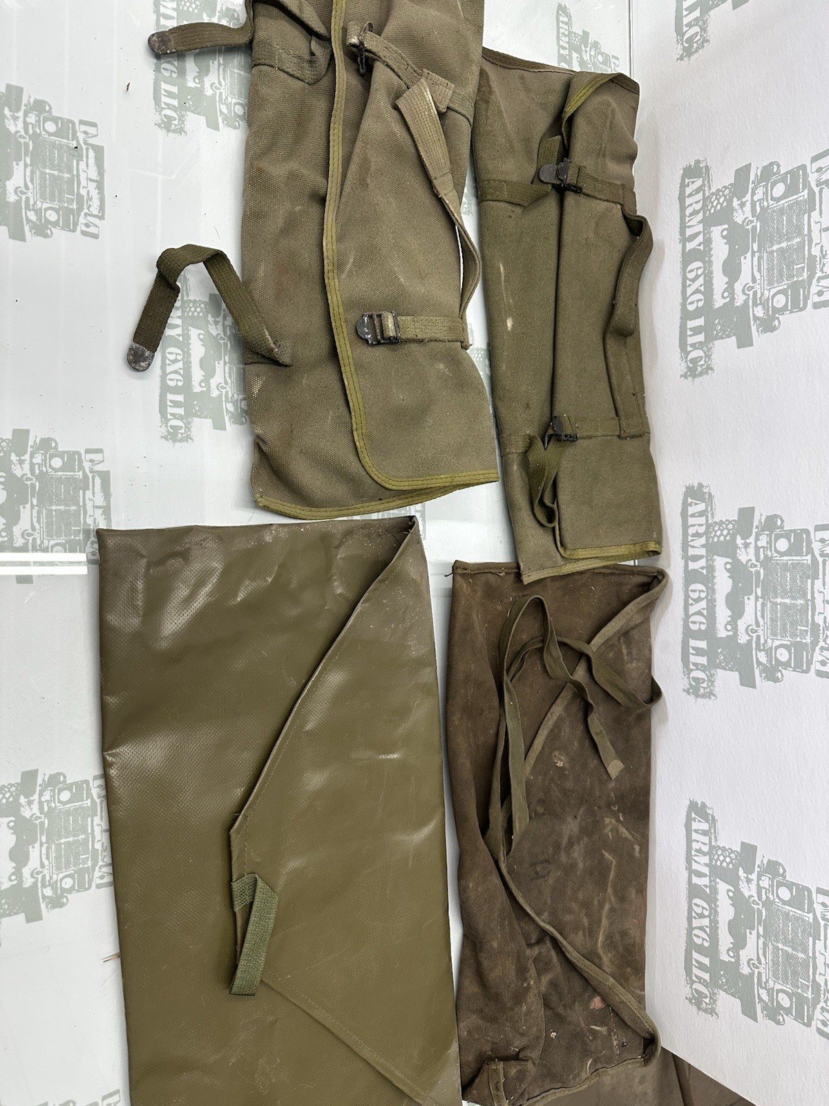 Qty 4 Tool Bag Pouch Canvas Vinyl U.S. Army M37 M715 M35a2 M809 Ebay135 Pouches