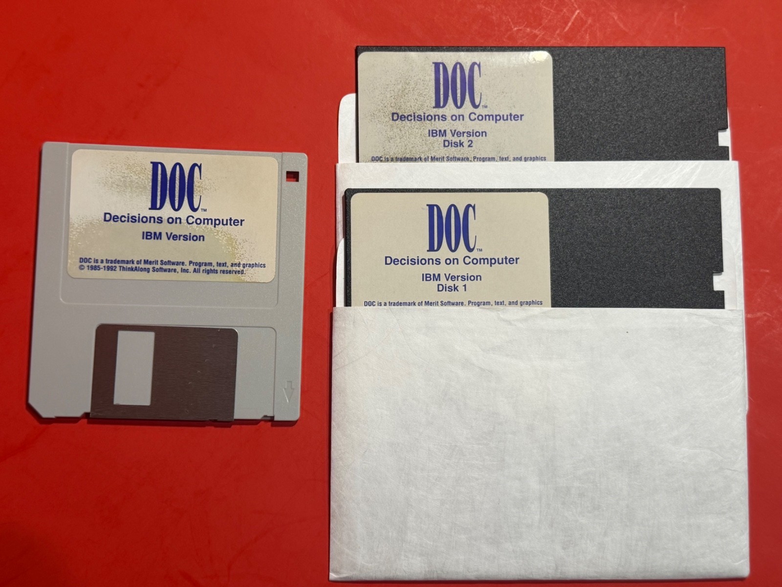 DOC Decisions On Computer 3 Disk Lot Software PC IBM