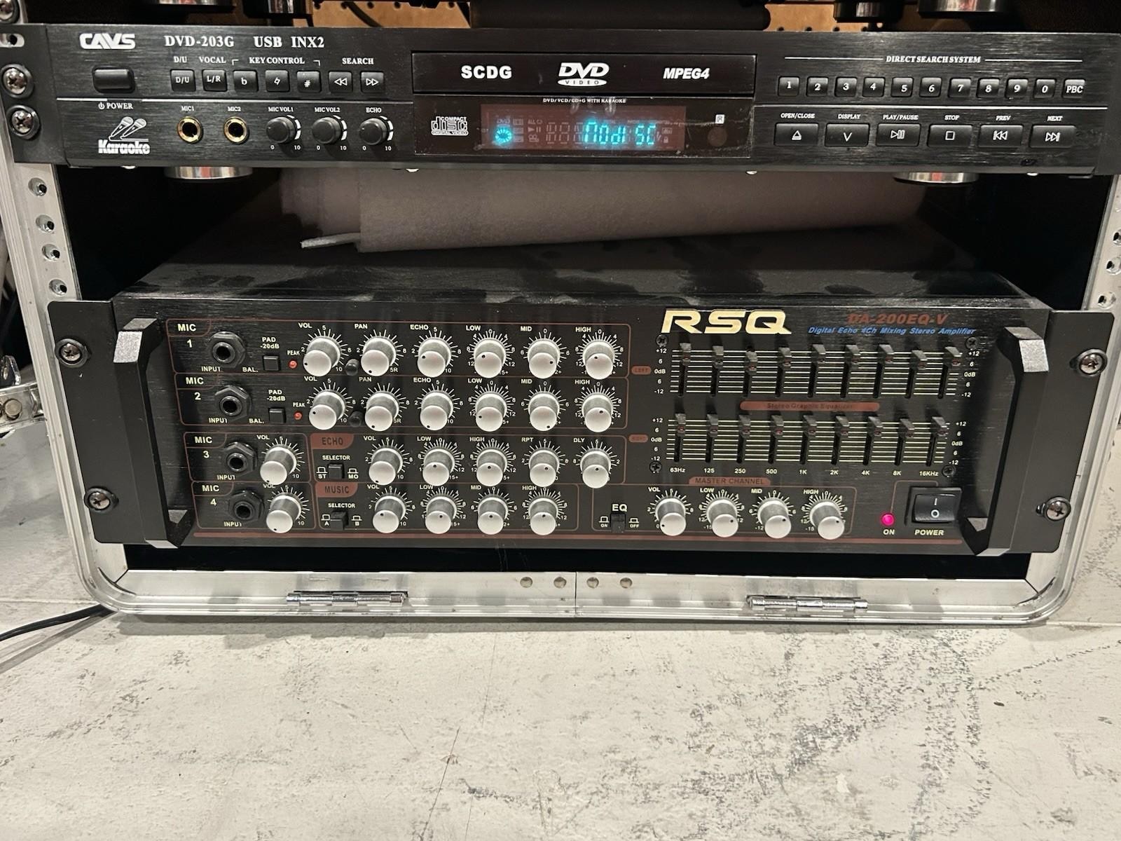 RSQ DA-200 EQ 4 Channel Mixing Studio Amplifier