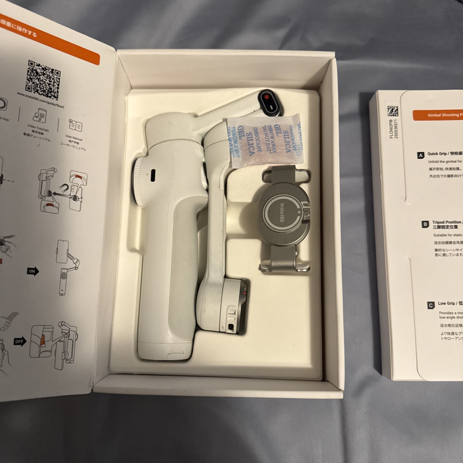 Insta360 Flow 2 Pro 3-Axis AI-Powered Gimbal-Stone Gray-AI Tracker