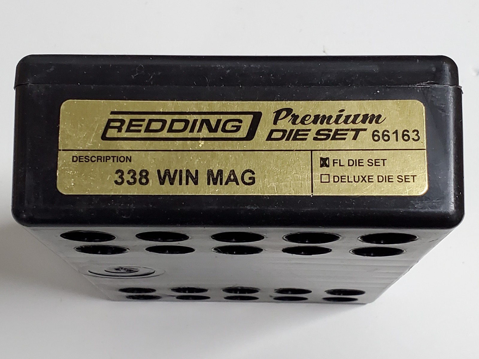 66163 REDDING 2-DIE PREMIUM FULL LENGTH DIE SET - 338 WIN MAG - NEW  FREE SHIP