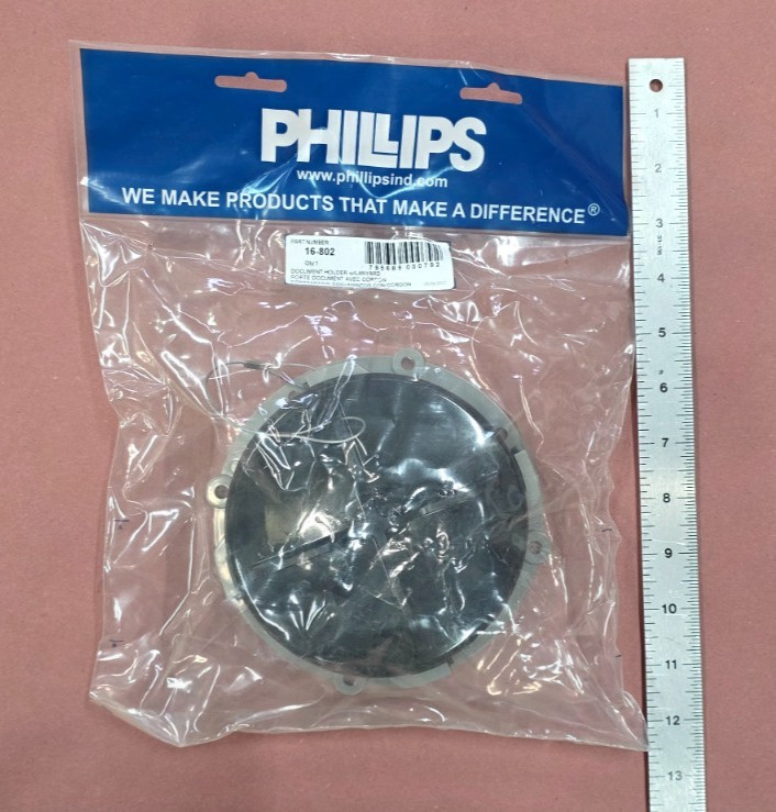 New PHILLIPS 16-802 Document Holder With Lanyard