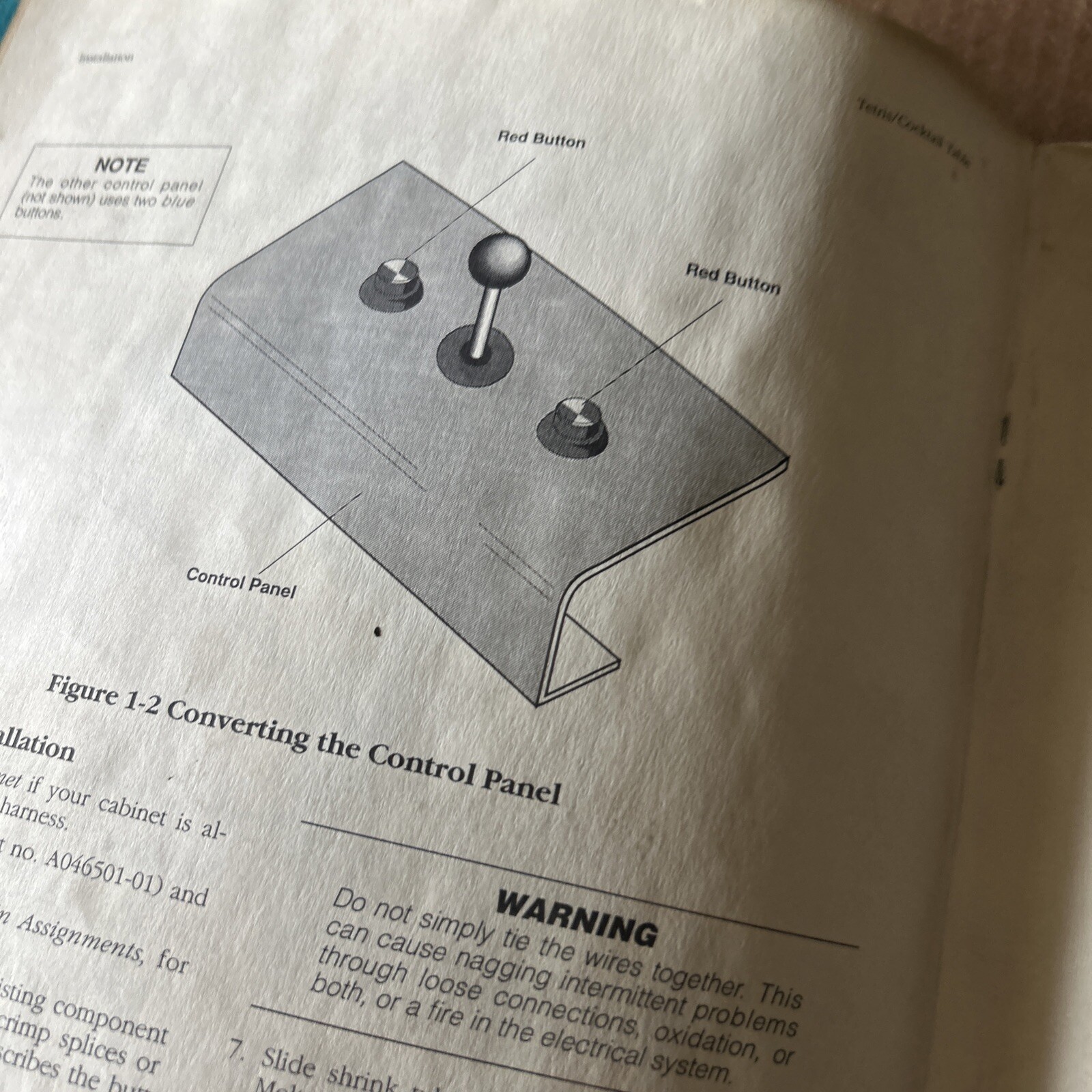 original Factory Tetris Cocktail Table Atari Arcade Video game manual