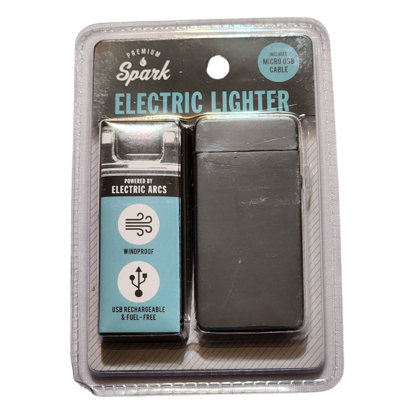 Electronic Lighter USB Rechargeable Dual Arc Flameles Windproof Electric Plasma