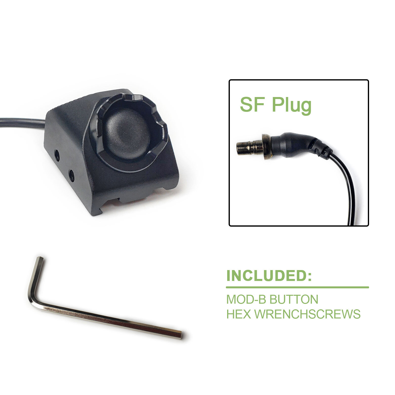SF Pressure Switch Picatinny Rail Mounted Mod Button for M300 M600 Flashlight