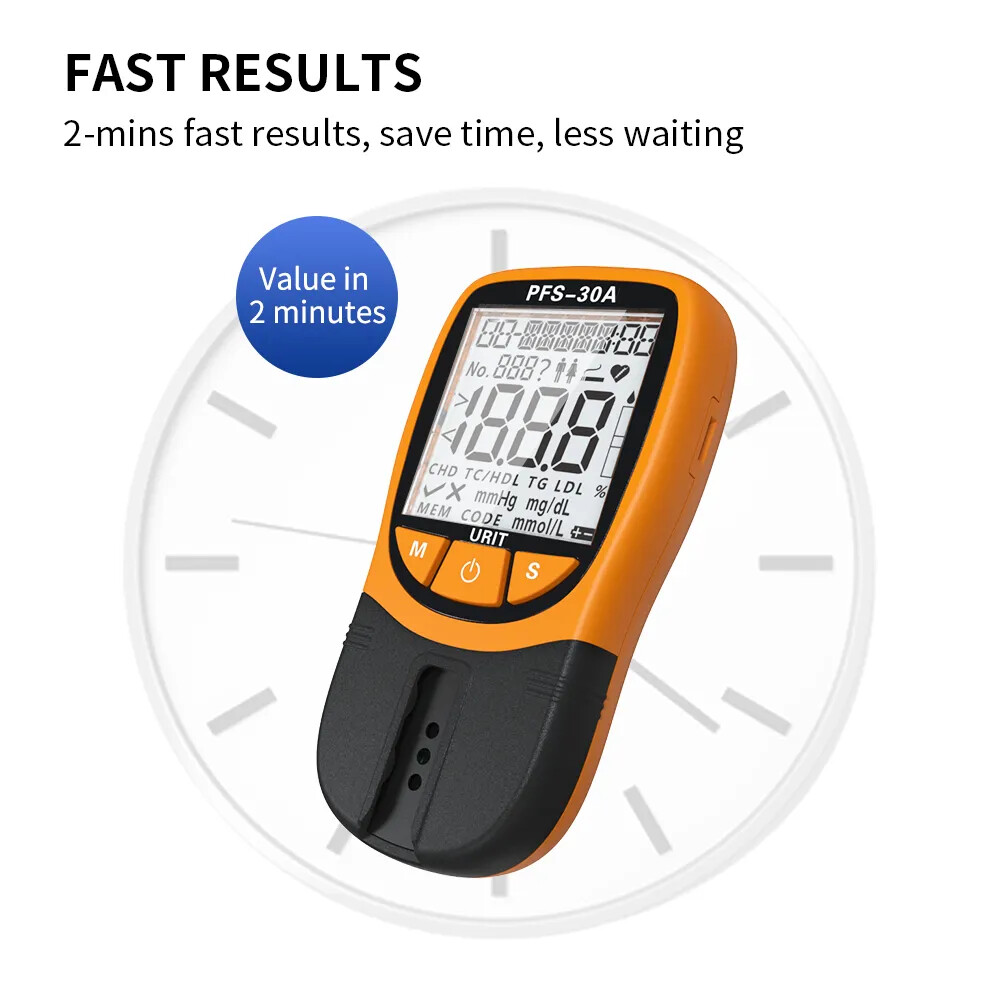 5 in1 Lipid Profile Test Total Cholesterol Meter Triglyceride High Density XBB