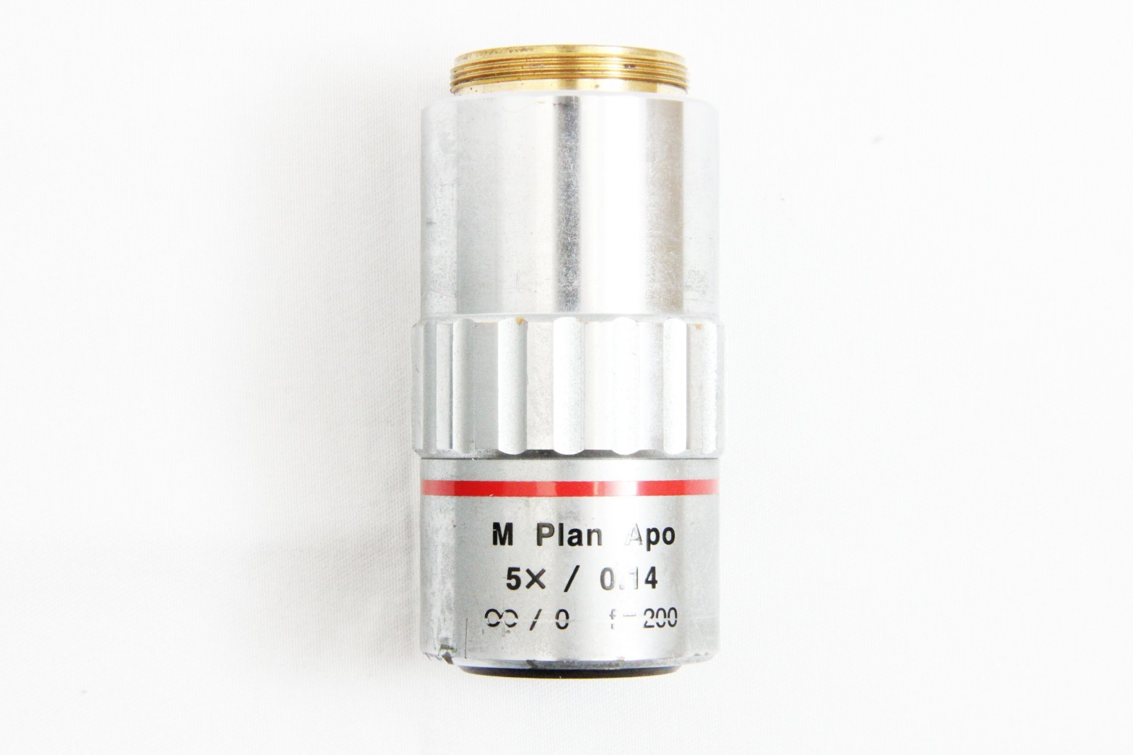 Mitutoyo M Plan Apo 5x 0.14 Infinity / 0 Microscope Objective Lens Tested #5753