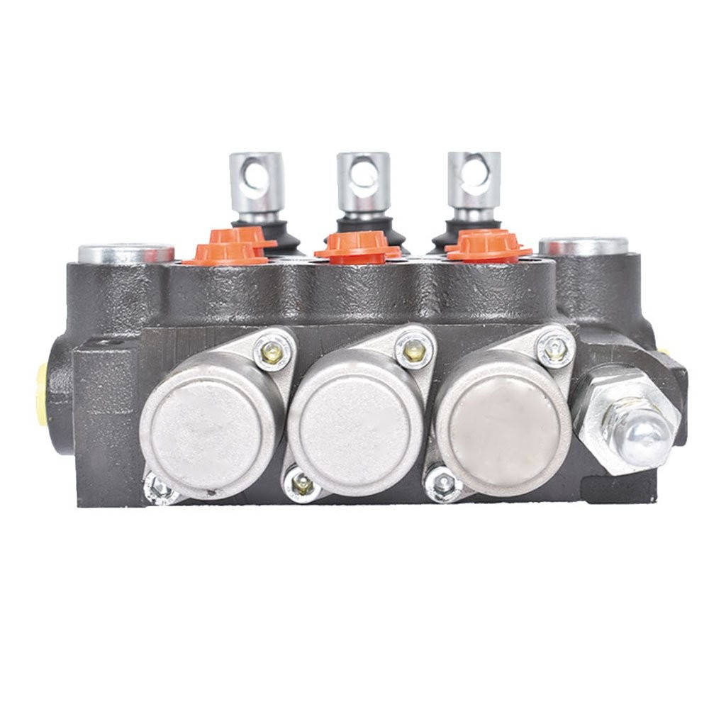 Hydraulic Directional Control 3 Spool Valve 11GPM Double Acting Adjustable US