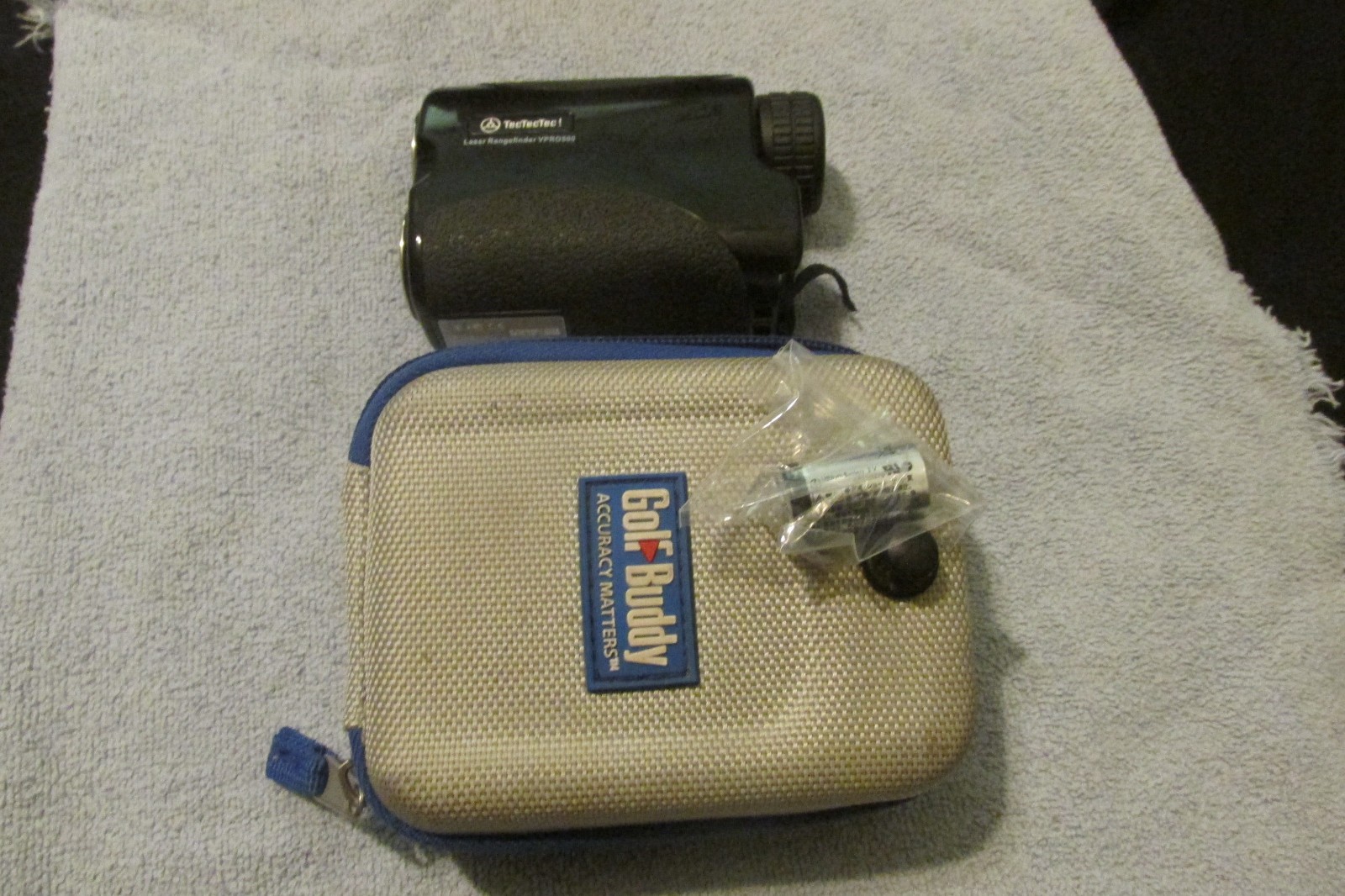 TecTecTec VPRO500 Golf Rangefinder w/ Case, includes two batteries