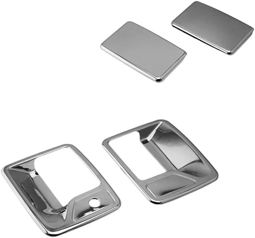 Chrome Plated Door Handle Cover Compatible with 1999-2016 Ford F-250 F-350 F-450