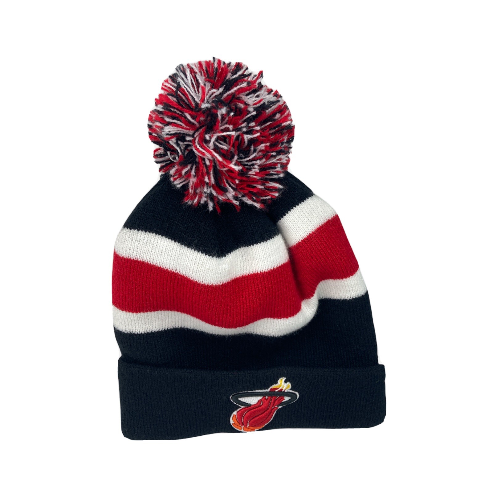 Mitchell & Ness Miami Heat Winter Cuffed Knit Pom Beanie hardwood classis