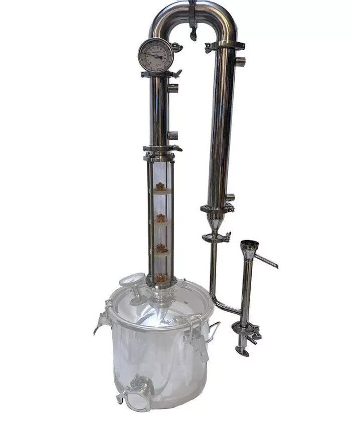 2" Stainless Steel Reflux Spirit Still - Windows, Hoses, Condenser, Parrot & All