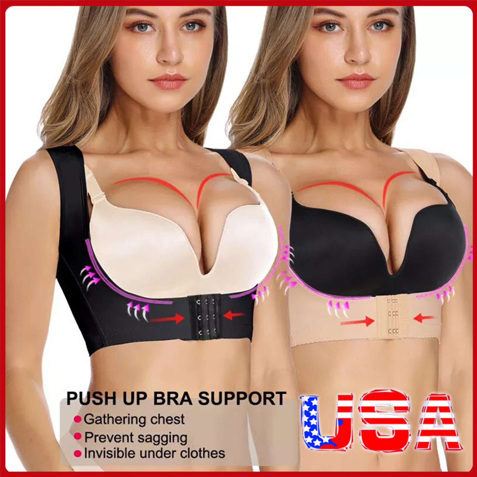 Adjustable Women Back Support Belt Posture Corrector Brace Shoulder Health Care