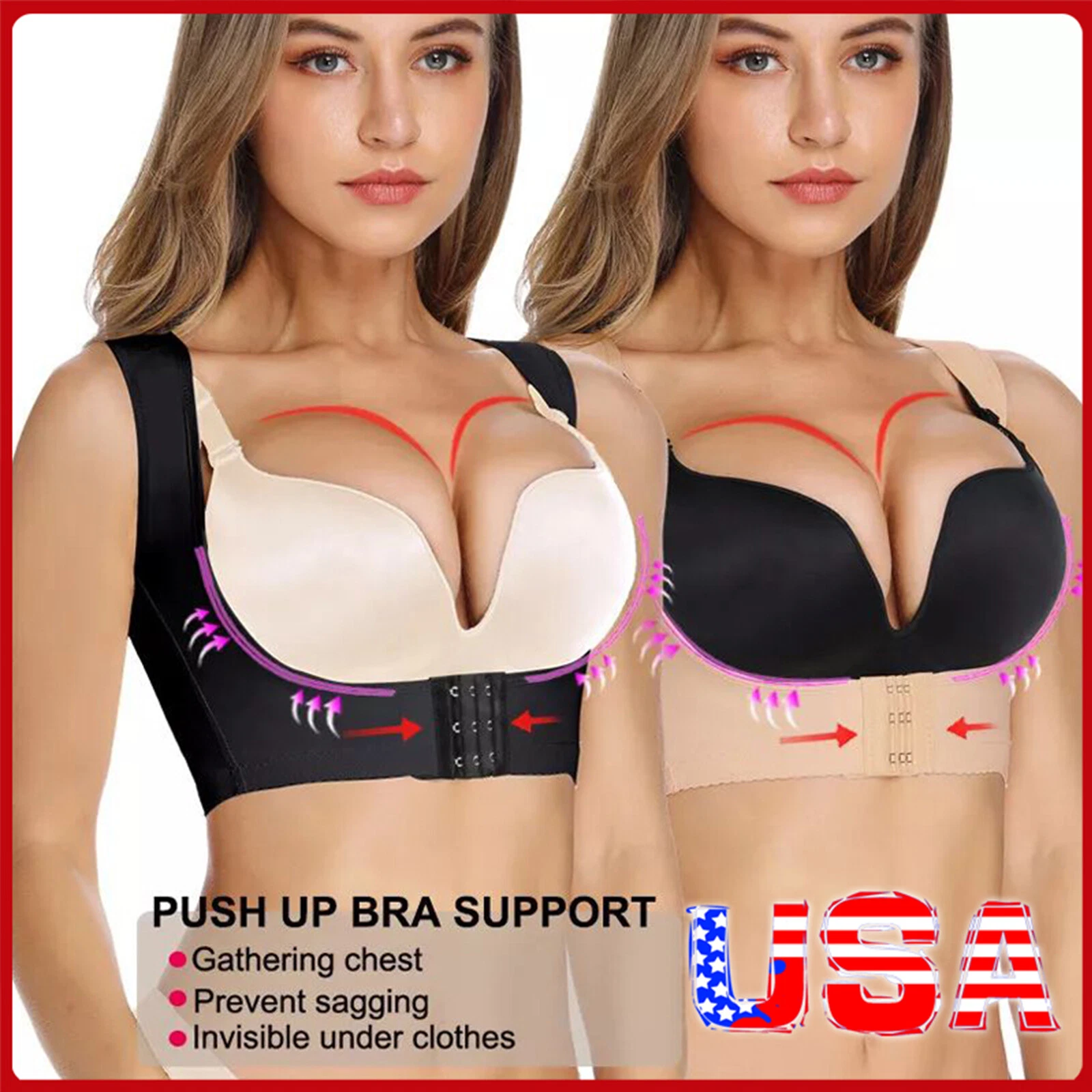 Adjustable Women Back Support Belt Posture Corrector Brace Shoulder Health Care