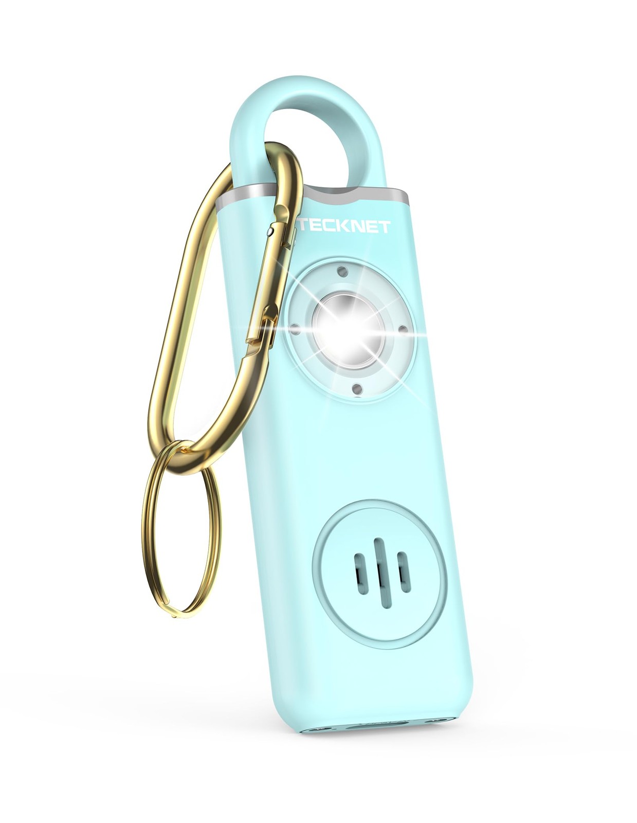 TECKNET Rechargeable Personal Safety Alarm for Women, 130dB Self Defense Blue