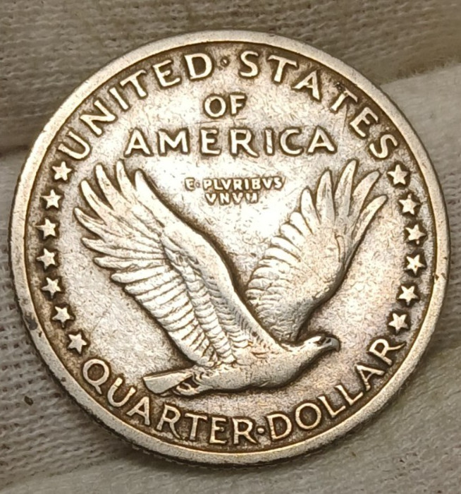 1917-P STANDING LIBERTY SILVER QUARTER (TYPE 1) Great Condition