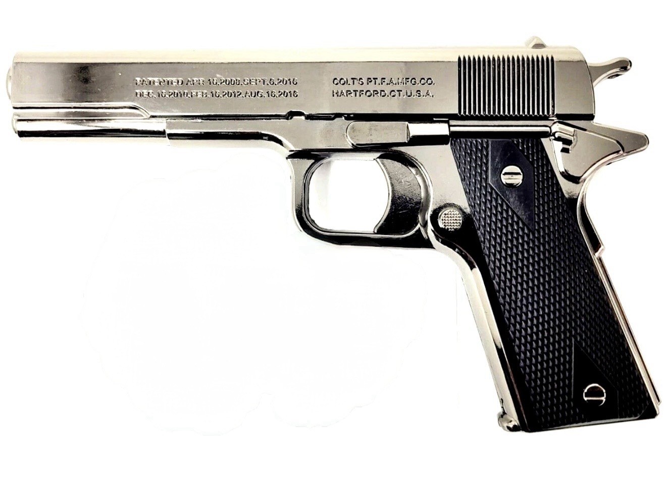 COLT 1911 Style Pistol Shaped Jet Torch Flame Gun Lighter Refillable Butane Gas