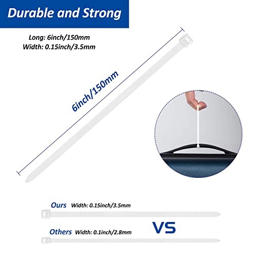Strong Back-Glue Self Adhesive Cable Zip Tie Mounts Kit - Cable 50 Set White