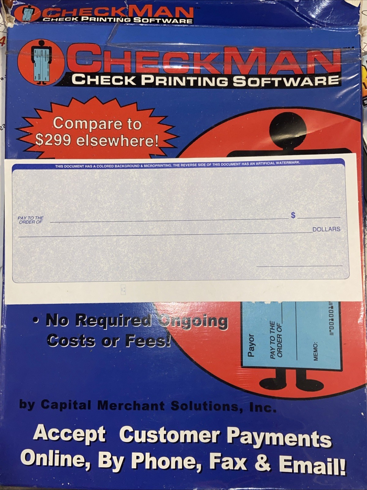CHECKMAN CHECK PRINTING SOFTWARE/ROM