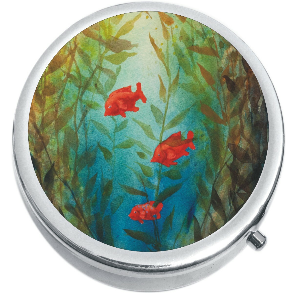 Kelp Forest Medicine Vitamin Compact Pill Box